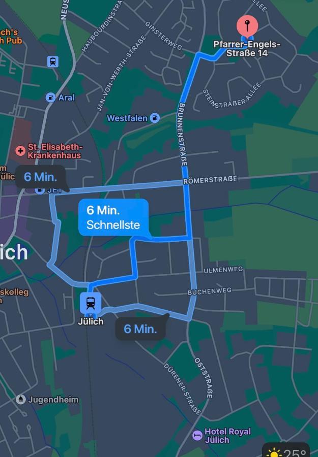 Apartmán Ruhiges Juwel: Frisch Renoviert 100 Qm Jülich Exteriér fotografie